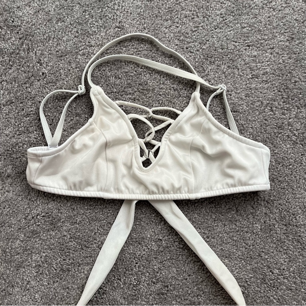 White bikini top